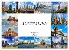 Cover Australien Metropolen (Wandkalender 2026 DIN A4 quer), CALVENDO Monatskalender