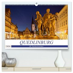 QUEDLINBURG FÜR NACHTSCHWÄRMER (hochwertiger Premium Wandkalender 2026 DIN A2 quer), Kunstdruck in Hochglanz QUEDLINBURG FÜR NACHTSCHWÄRMER (hochwertiger Premium Wandkalender 2026 DIN A2 quer), Kunstdruck in Hochglanz
