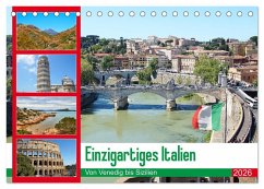 Einzigartiges Italien (Tischkalender 2026 DIN A5 quer), CALVENDO Monatskalender Einzigartiges Italien (Tischkalender 2026 DIN A5 quer), CALVENDO Monatskalender