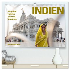 Cover INDIEN Allahabad Haridwar Varanasi Vrindavan (hochwertiger Premium Wandkalender 2026 DIN A2 quer), Kunstdruck in Hochglanz