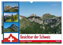 Gesichter der Schweiz - Walliser Weiden (Wandkalender 2026 DIN A3 quer), CALVENDO Monatskalender
