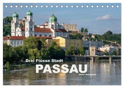 Cover Drei Flüsse Stadt Passau (Tischkalender 2026 DIN A5 quer), CALVENDO Monatskalender