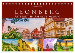 Leonberg - Altstadt in Abendstimmung (Tischkalender 2026 DIN A5 quer), CALVENDO Monatskalender Leonberg - Altstadt in Abendstimmung (Tischkalender 2026 DIN A5 quer), CALVENDO Monatskalender