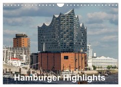 Cover Hamburger Highlights (Wandkalender 2026 DIN A4 quer), CALVENDO Monatskalender