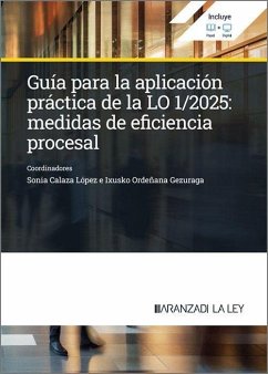 Cover Guía para la aplicación práctica de la LO 1/2025: Medidas de eficiencia procesal