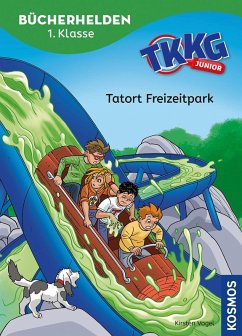 Cover TKKG Junior, Bücherhelden 1. Klasse, Tatort Freizeitpark