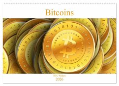 Cover Bitcoins (Wandkalender 2026 DIN A2 quer), CALVENDO Monatskalender