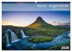 Island - Augenblicke 2026 (Wandkalender 2026 DIN A2 quer), CALVENDO Monatskalender