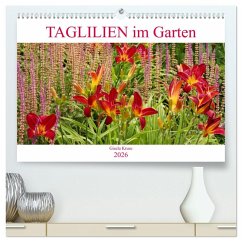 Taglilien im Garten (hochwertiger Premium Wandkalender 2026 DIN A2 quer), Kunstdruck in Hochglanz