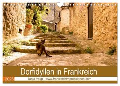 Dorfidyllen in Frankreich (Wandkalender 2026 DIN A4 quer), CALVENDO Monatskalender