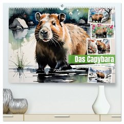 Cover Das Capybara (hochwertiger Premium Wandkalender 2026 DIN A2 quer), Kunstdruck in Hochglanz