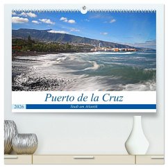 Puerto de la Cruz - Stadt am Atlantik (hochwertiger Premium Wandkalender 2026 DIN A2 quer), Kunstdruck in Hochglanz
