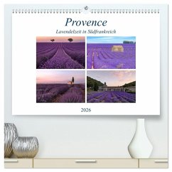 Provence, Lavendelzeit in Südfrankreich (hochwertiger Premium Wandkalender 2026 DIN A2 quer), Kunstdruck in Hochglanz