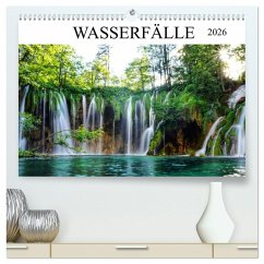 Wasserfälle - die schönsten Wasserfälle der Welt (hochwertiger Premium Wandkalender 2026 DIN A2 quer), Kunstdruck in Hochglanz
