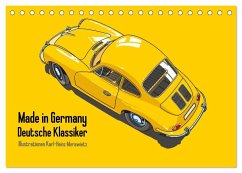 Cover Made in Germany - Illustrationen deutscher Oldtimer (Tischkalender 2026 DIN A5 quer), CALVENDO Monatskalender