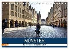 Cover Münster - die liebenswerte Fahrradstadt (Tischkalender 2026 DIN A5 quer), CALVENDO Monatskalender