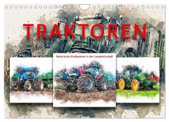 Traktoren - malerische Kraftpakete in der Landwirtschaft (Wandkalender 2026 DIN A4 quer), CALVENDO Monatskalender