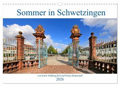 Cover Sommer in Schwetzingen von Karin Vahlberg Ruf und Petrus Bodenstaff (Wandkalender 2026 DIN A3 quer), CALVENDO Monatskalender