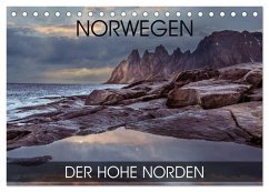 Norwegen - der hohe Norden (Tischkalender 2026 DIN A5 quer), CALVENDO Monatskalender