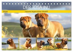 Cover Der Tosa Inu. Japans legendärer Mastiff (Tischkalender 2026 DIN A5 quer), CALVENDO Monatskalender