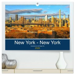 New York - New York. Impressionen der Mega-City (hochwertiger Premium Wandkalender 2026 DIN A2 quer), Kunstdruck in Hochglanz New York - New York. Impressionen der Mega-City (hochwertiger Premium Wandkalender 2026 DIN A2 quer), Kunstdruck in Hochglanz