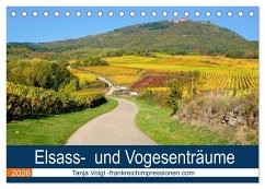 Elsass- und Vogesenträume (Tischkalender 2026 DIN A5 quer), CALVENDO Monatskalender