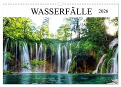 Wasserfälle - die schönsten Wasserfälle der Welt (Wandkalender 2026 DIN A3 quer), CALVENDO Monatskalender