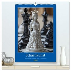 Cover Schachkunst (hochwertiger Premium Wandkalender 2026 DIN A2 hoch), Kunstdruck in Hochglanz