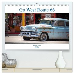 Cover Go west Route 66 (hochwertiger Premium Wandkalender 2026 DIN A2 quer), Kunstdruck in Hochglanz