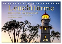 Cover Leuchttürme - maritime Wegweiser (Tischkalender 2026 DIN A5 quer), CALVENDO Monatskalender