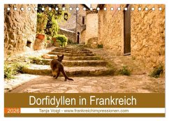 Dorfidyllen in Frankreich (Tischkalender 2026 DIN A5 quer), CALVENDO Monatskalender
