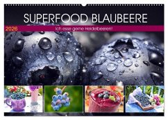 Superfood Blaubeere. Ich esse gerne Heidelbeeren! (Wandkalender 2026 DIN A2 quer), CALVENDO Monatskalender