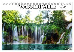 Wasserfälle - die schönsten Wasserfälle der Welt (Tischkalender 2026 DIN A5 quer), CALVENDO Monatskalender