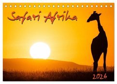 Safari Afrika (Tischkalender 2026 DIN A5 quer), CALVENDO Monatskalender Safari Afrika (Tischkalender 2026 DIN A5 quer), CALVENDO Monatskalender