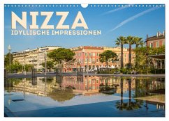 Cover NIZZA Idyllische Impressionen (Wandkalender 2026 DIN A3 quer), CALVENDO Monatskalender