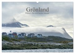 Cover Grönland - Felsen, Eis und bunte Häuser (Wandkalender 2026 DIN A2 quer), CALVENDO Monatskalender