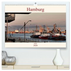 Hamburg Hafen (hochwertiger Premium Wandkalender 2026 DIN A2 quer), Kunstdruck in Hochglanz Hamburg Hafen (hochwertiger Premium Wandkalender 2026 DIN A2 quer), Kunstdruck in Hochglanz