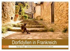Dorfidyllen in Frankreich (Wandkalender 2026 DIN A3 quer), CALVENDO Monatskalender
