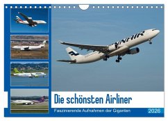 Die schönsten Airliner (Wandkalender 2026 DIN A4 quer), CALVENDO Monatskalender Die schönsten Airliner (Wandkalender 2026 DIN A4 quer), CALVENDO Monatskalender