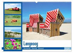 Langeoog - Sommer, Sonne, Strand (Wandkalender 2026 DIN A2 quer), CALVENDO Monatskalender