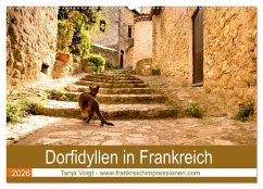 Dorfidyllen in Frankreich (Wandkalender 2026 DIN A2 quer), CALVENDO Monatskalender