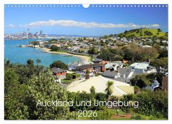 Cover Auckland und Umgebung 2026 (Wandkalender 2026 DIN A3 quer), CALVENDO Monatskalender