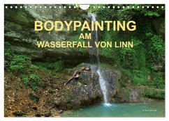 BODYPAINTING AM WASSERFALL VON LINN (Wandkalender 2026 DIN A4 quer), CALVENDO Monatskalender