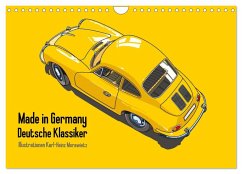 Cover Made in Germany - Illustrationen deutscher Oldtimer (Wandkalender 2026 DIN A4 quer), CALVENDO Monatskalender