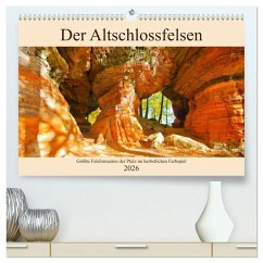 Cover Der Altschlossfelsen - Größte Felsformation der Pfalz im herbstlichen Farbspiel (hochwertiger Premium Wandkalender 2026 DIN A2 quer), Kunstdruck in Hochglanz