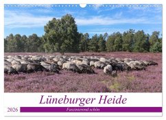 Cover Lüneburger Heide - Faszinierend schön (Wandkalender 2026 DIN A3 quer), CALVENDO Monatskalender