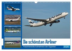 Die schönsten Airliner (Wandkalender 2026 DIN A3 quer), CALVENDO Monatskalender Die schönsten Airliner (Wandkalender 2026 DIN A3 quer), CALVENDO Monatskalender