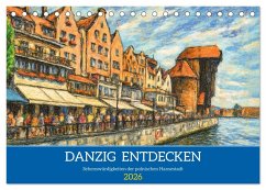 Cover Danzig entdecken - Sehenswürdigkeiten der polnischen Hansestadt (Tischkalender 2026 DIN A5 quer), CALVENDO Monatskalender