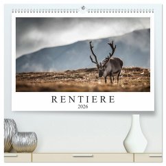Rentiere (hochwertiger Premium Wandkalender 2026 DIN A2 quer), Kunstdruck in Hochglanz Rentiere (hochwertiger Premium Wandkalender 2026 DIN A2 quer), Kunstdruck in Hochglanz