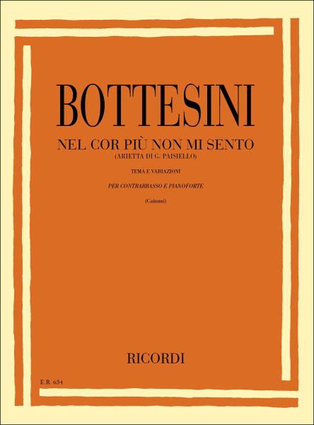 NEL COR NON PIU MI SENTO TEMA E VARIAZIONI PER CONTRABASSO E PIANO V E R G R I F F E N 12/01 CB